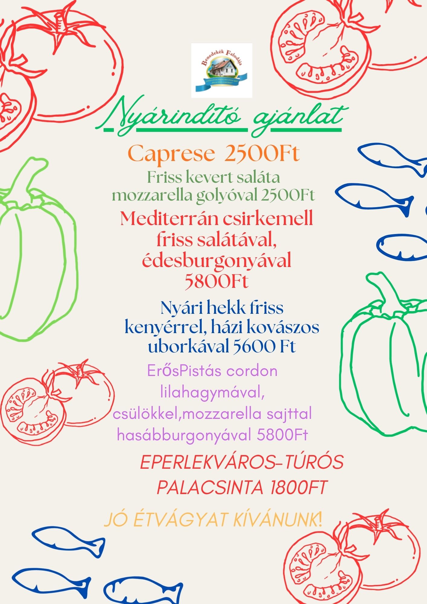 Beige Blue Handdrawn Organic Party Menu(1)