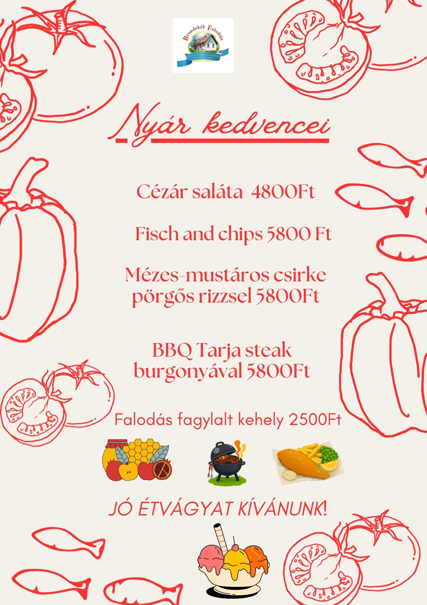 Beige Blue Handdrawn Organic Party Menu(2)
