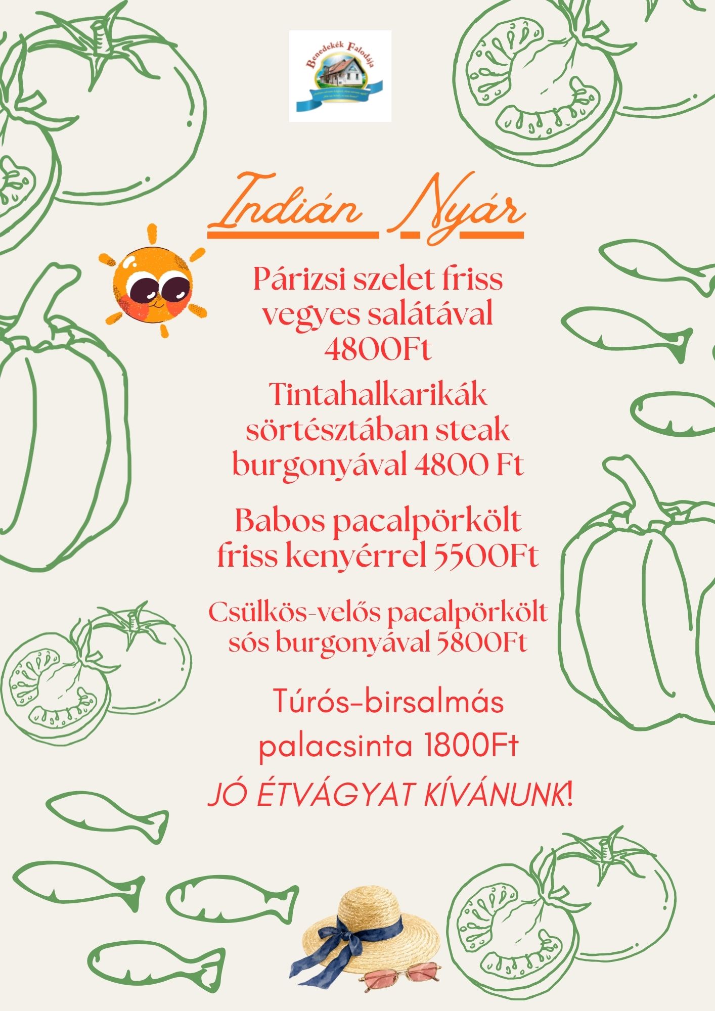 Beige Blue Handdrawn Organic Party Menu(3)